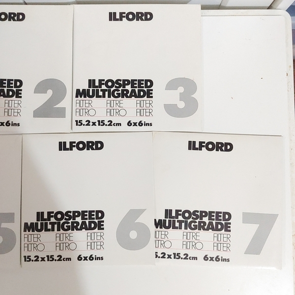 Ilford Multi grade pro filters 6x6, 1-7 lot - Picture 4 of 5
